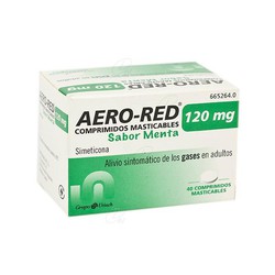 Comprimés à croquer Aero Red 120 mg saveur menthe, 40 comprimés