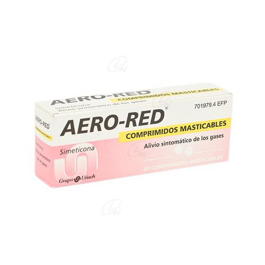 Comprimidos mastigáveis Aero Red, 30 comprimidos