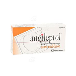 Angileptol Comprimidos Para Chupar Sabor Miel-Limón, 30 Comprimidos