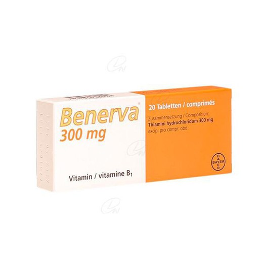 Comprimidos revestidos com filme Benerva 300 mg, 20 comprimidos