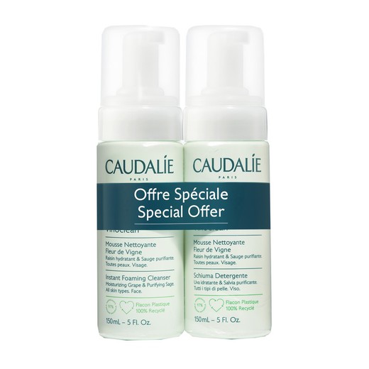 Caudalie Vinoclean Espuma Limpiadora DUPLO 150 Ml