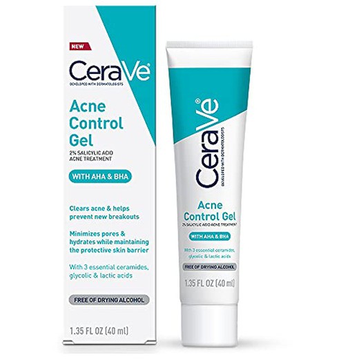 Cerave gel control imperfecciones con AHA y BHA. 40 ml.