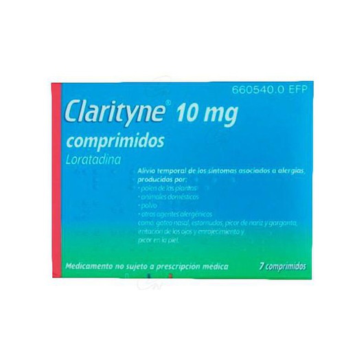 Clarityne 10 mg comprimés, 7 comprimés