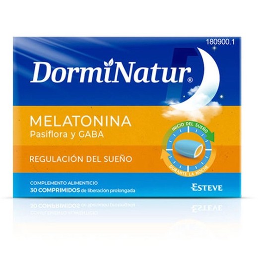 Dorminatur Melatonina, Pasiflora y GABA 30 comprimidos
