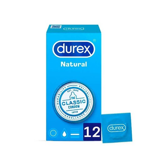 Durex Natural Preservativo 12 unidades