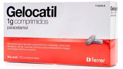 Gelocatil 1g, 10 Comprimidos