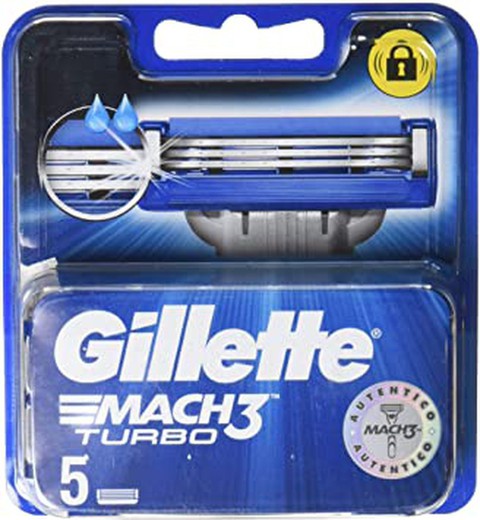 Gillette Mach3 Turbo Nachfüllpackung 5 Einheiten