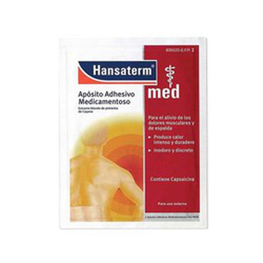 Pansement adhésif médicamenteux Hansaterm, 2 pansements 12 X 18 Cm