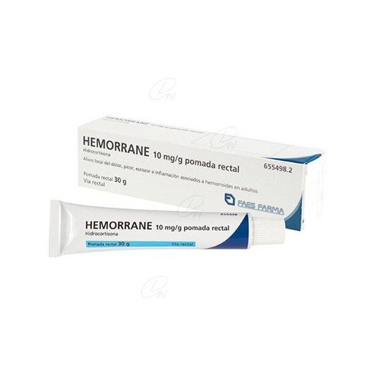 Hemorrano 10 mg / G pomada retal, 1 tubo de 30 g