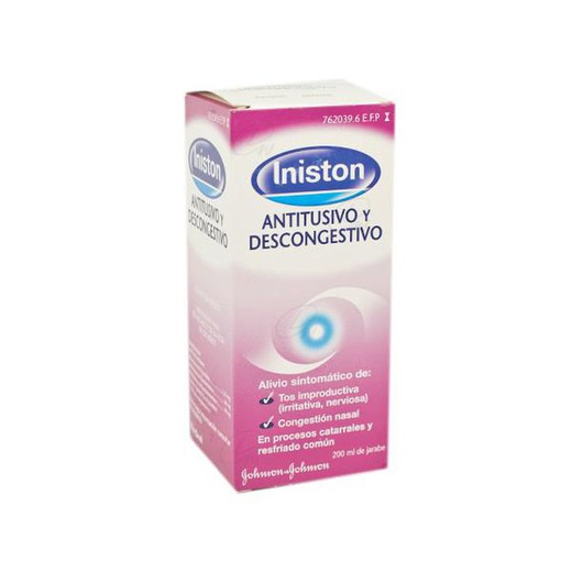 Iniston Antitusivo Y Descongestivo Jarabe, 1 Frasco De 200 Ml