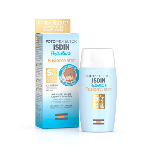 ISDIN Fotoprotettore FusionWater Pediatria SPF 50, 50 ML