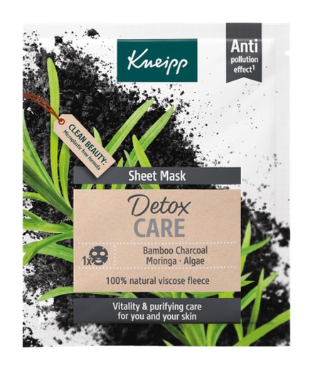 Kneipp Detox Care Mascarilla de tejido facial Detox Antipolución