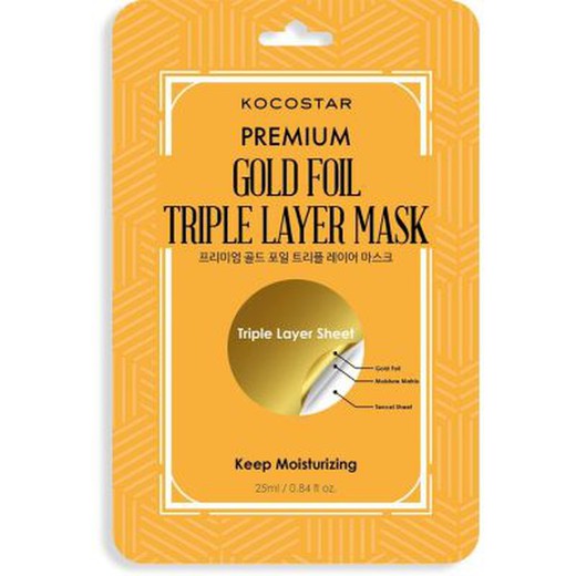 Kocostar Premium Gold Foil Triple Mask
