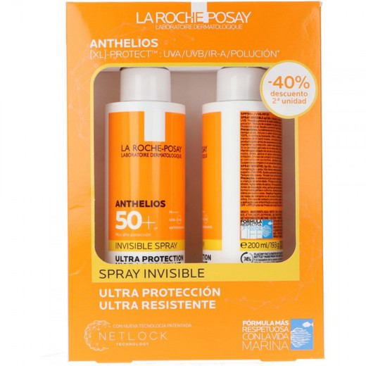 La Roche- Posay  pack Anthelios  50+ invisible spray 200ml