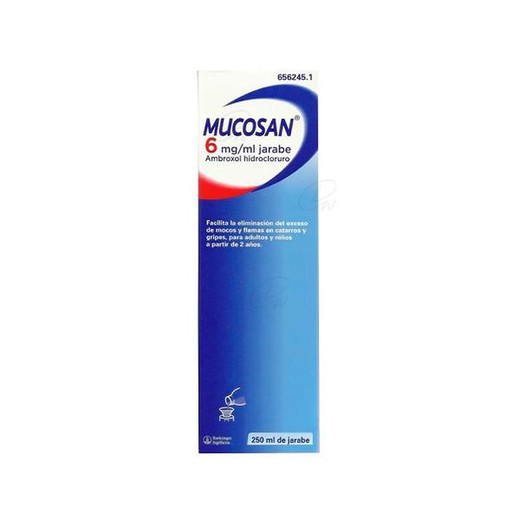 Xarope de Mucosan 6 mg / Ml, 1 garrafa de 250 Ml