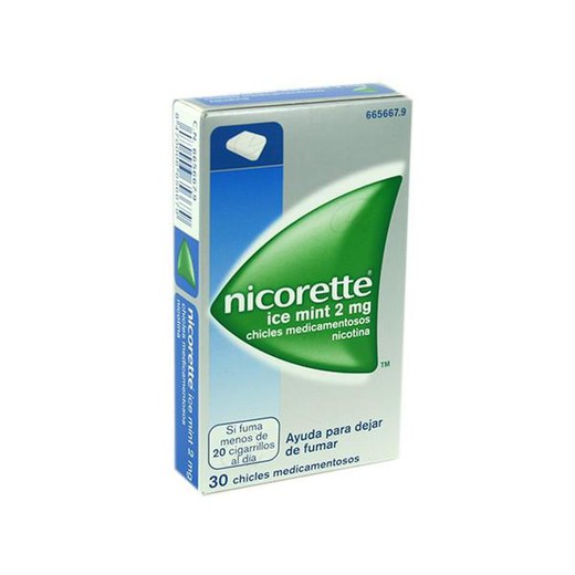 Nicorette Ice Mint 2 Mgr 30 Gomas de mascar