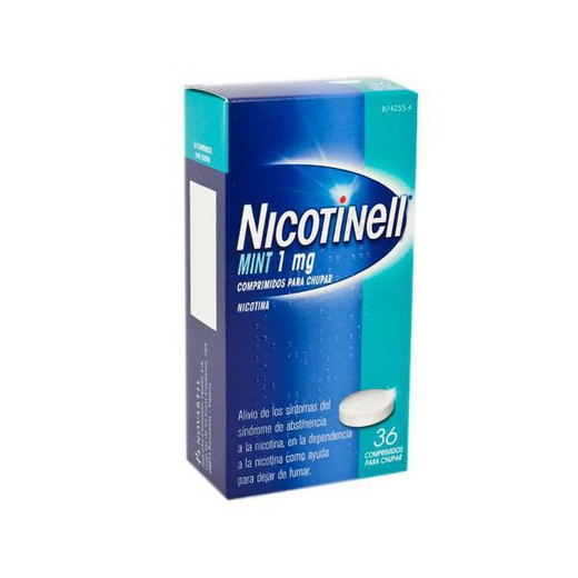 Comprimidos de sucção de Nicotinell Mint 1 mg, 36 comprimidos