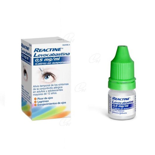 Reactine Levocabastin 0,5 mg / ml Augentropfen, Suspension, 1 Flasche mit 4 ml