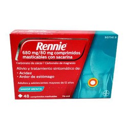 rennie sabor menta 48 comprimidos