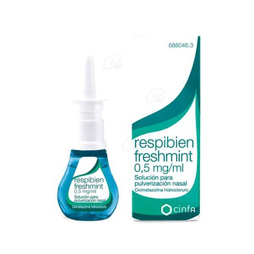 Respibien Freshmint 0,5 mg / Ml de solução de spray nasal, 1 frasco de spray de 15 ml