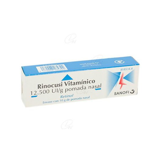 Rinocusi vitamina 12.500 IU / G pomada nasal, 1 tubo de 10 g