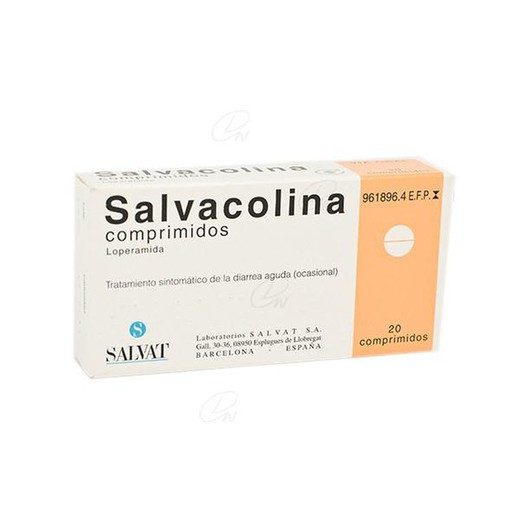 Salvacolina 2 comprimidos de mg, 20 comprimidos