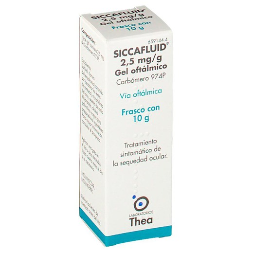 Siccafluid 2.5 mg/G Gel Ophtalmique, 1 Tube De 10 G