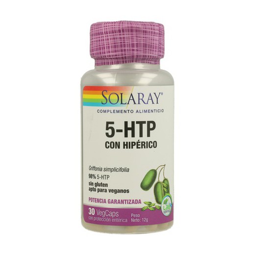 Solaray L-5htp Avec Hyperico 30 Caps. 100 mg
