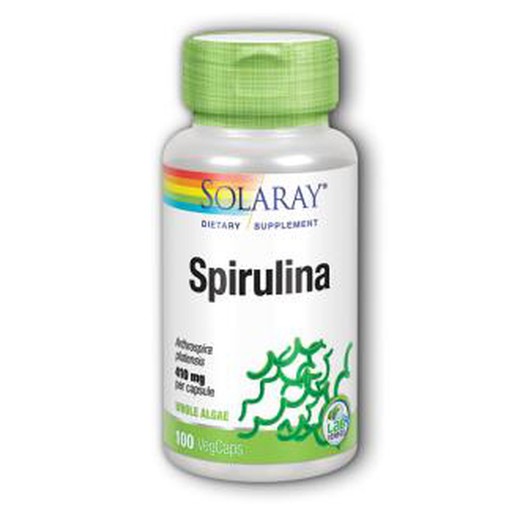 Solaray Spirulina 410 Mg 100 Gemüsekapseln