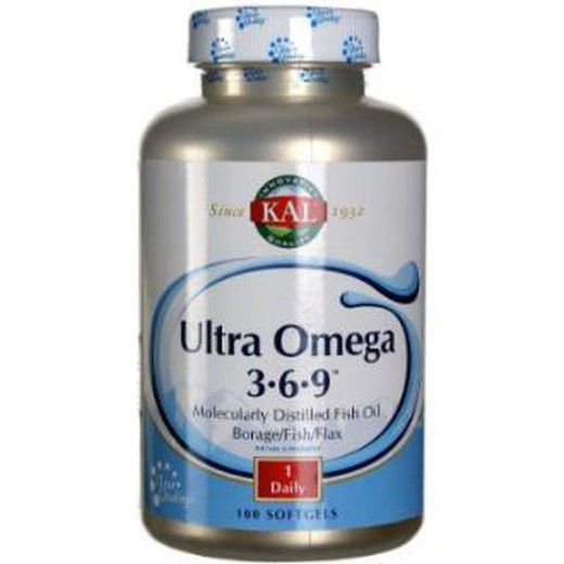 Solaray Ultra Omega 3-6-9 100 Perlas
