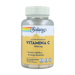 Solaray Vitamine C Prolongée 1000mg 100 Comprimés