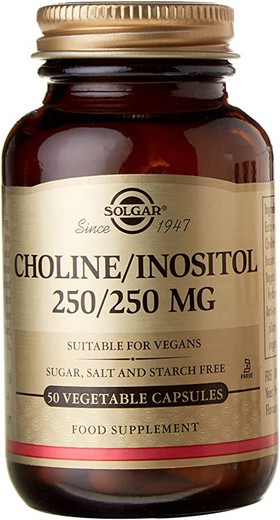Solgar Choline Inositol 250 Mg 50 Cápsulas