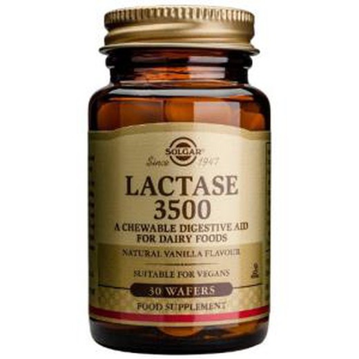 Solgar Lactase 3500 30 comprimidos mastigáveis