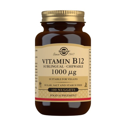 Solgar Vitamina B12 1000 Mcg Sublingual Mastigável 100 Comp
