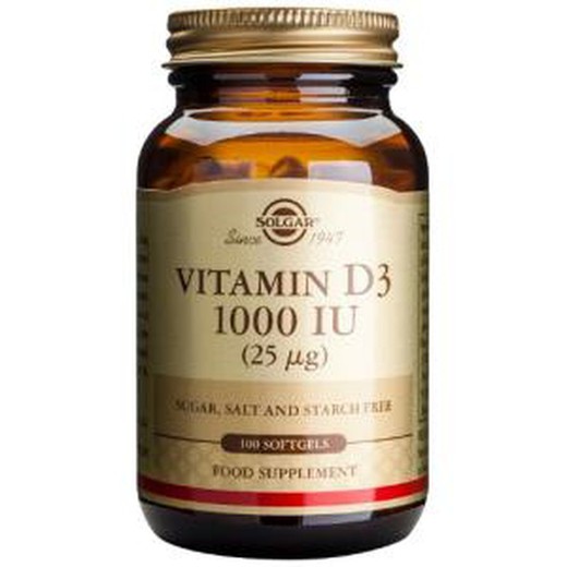 Solgar Vitamin D3 1000 IE 100 Kapseln