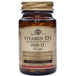 Solgar Vitamina D3 1000 Iu 100 Comprimidos Masticables