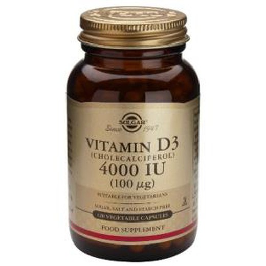 Solgar Vitamin D3 4000 UI 120 Cápsulas