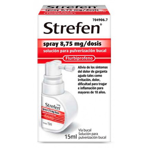 Strefen Spray 8,75 Mg/Dosis Solucion Para Pulverizacion Bucal, 15 Ml
