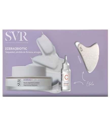 SVR pack Cera Biotic, ampule anti-ox 10ml y piedra guasha