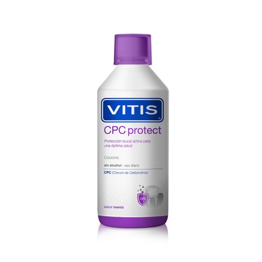 Vitis Cpc Protect Mundwasser mit Minzgeschmack 500 ml