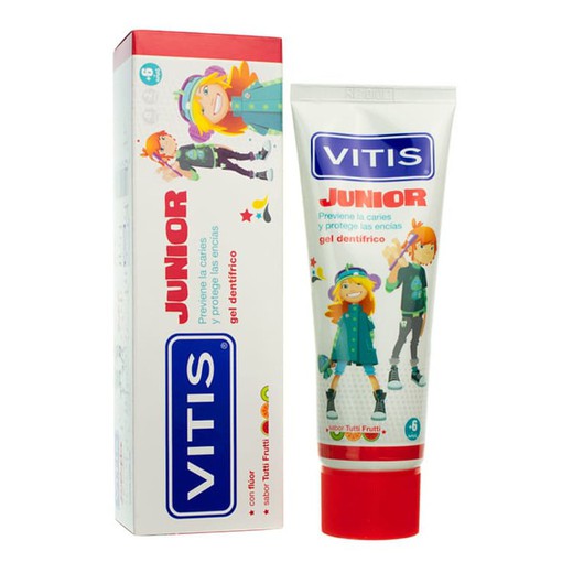 Gel dentífrico Vitis Junior 75 Ml.