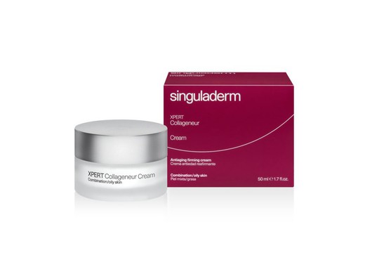 Singuladerm Xpert Collageneur piel mixta/grasa 50 Ml. Crema ligera para piel madura, antiedad, corrige y previene arrugas y pérdida de firmeza