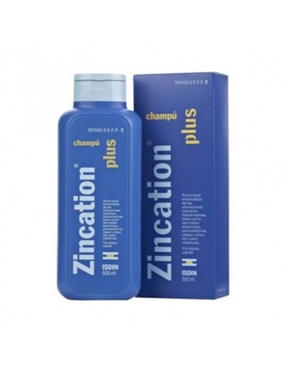 Shampoo Zincation Plus 10 Mg / 4 Mg / Ml, 1 Frasco de 500 Ml