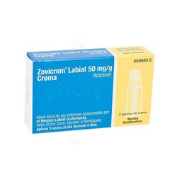 Zovicrem Labial 50 Mg/G Crema, 1 Frasco De 2 G