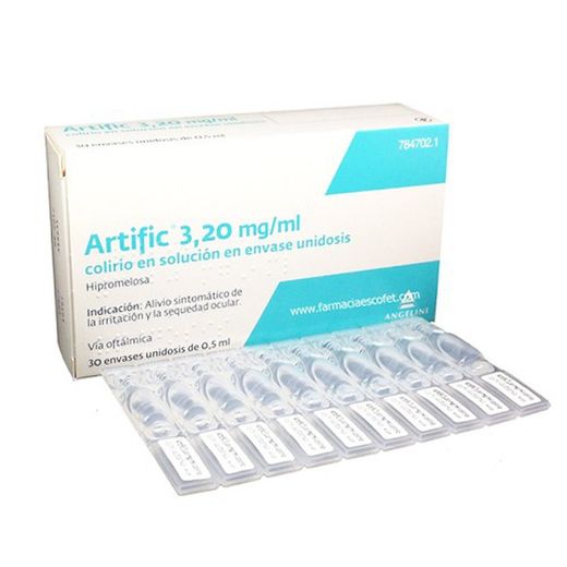 Artific 3,20 Mg/Ml Colirio En Solucion En Envase  Unidosis, 30 Envases Unidosis De 1 Ml