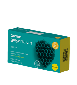 Asana Lab Asana Garganta Voz Naranja 20 Pastillas