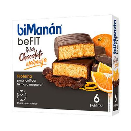 Bimanan beFit Sabor Chocolate Naranja 6 Barritas