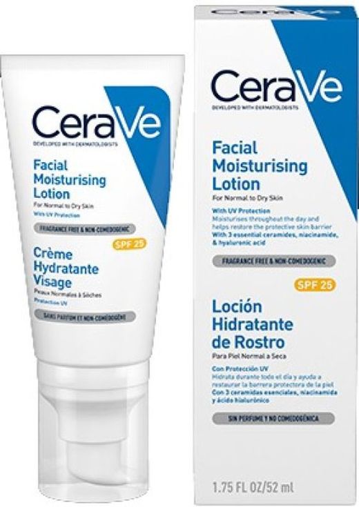Cerave Loción Hidratante De Rostro Am Spf25 52ml