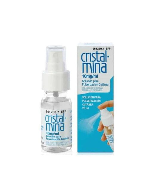 Cristalmina 10 Mg/Ml Solucion Para Pulverizacion Cutanea, 1 Frasco De 25 Ml
