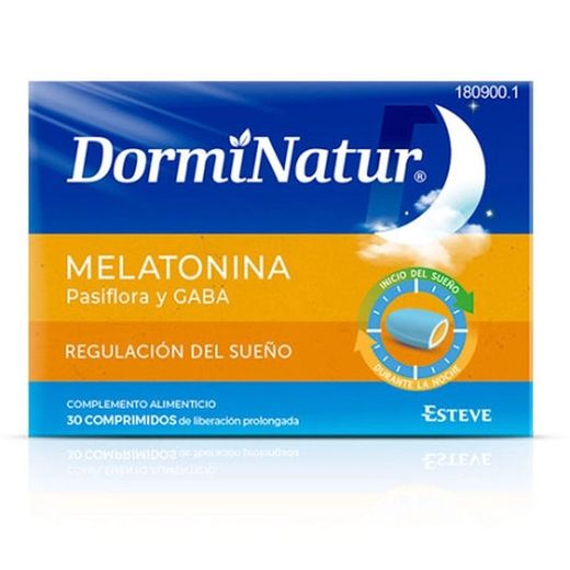 Dorminatur Melatonina, Pasiflora y GABA 30 comprimidos
